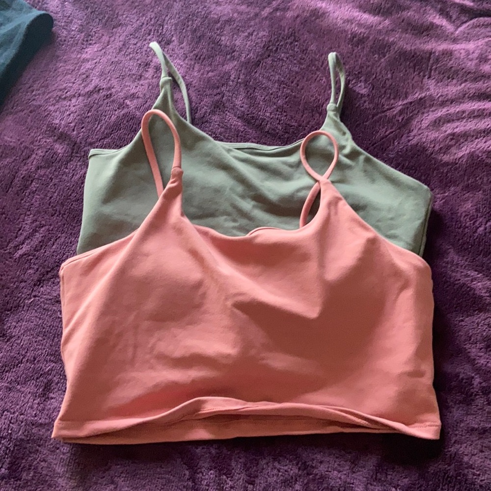 Crop top with built in sports bra